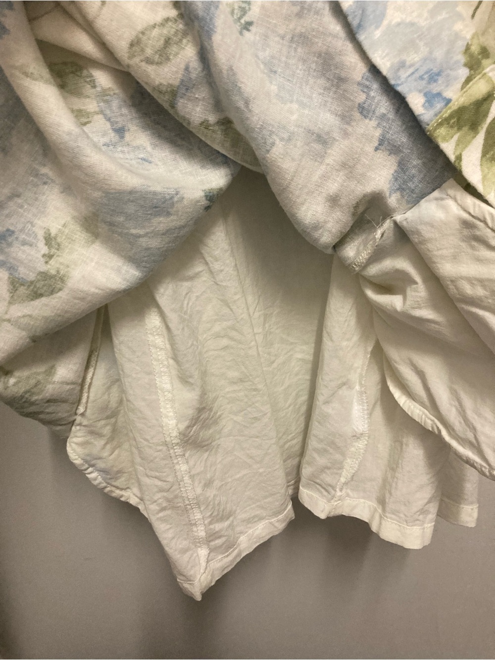 Laura Ashley Linen Blend Dress with Blue and Green Floral Print - Picture 5 of 6